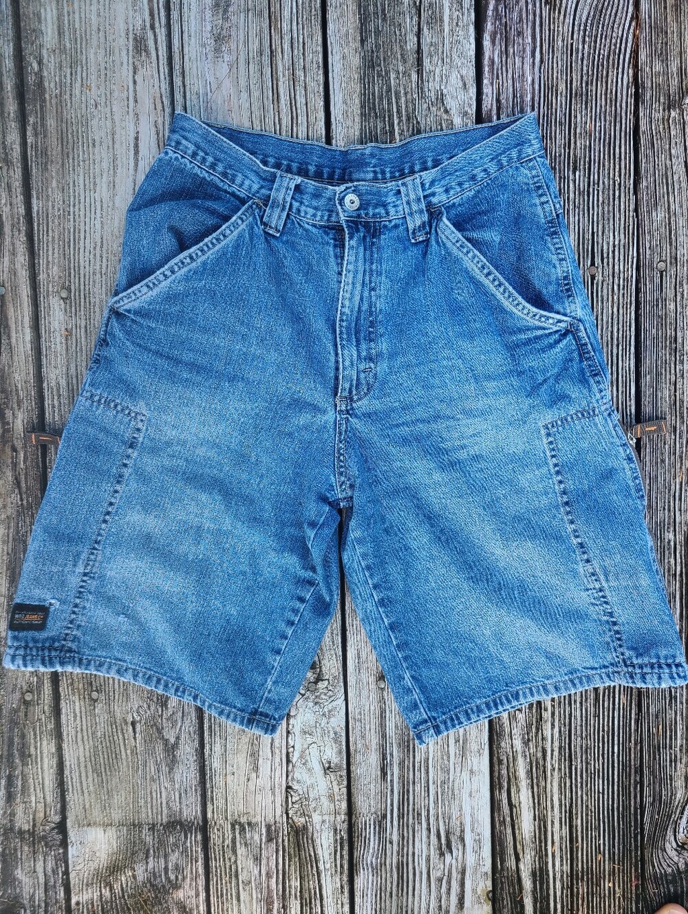 vintage wrangler jean shorts